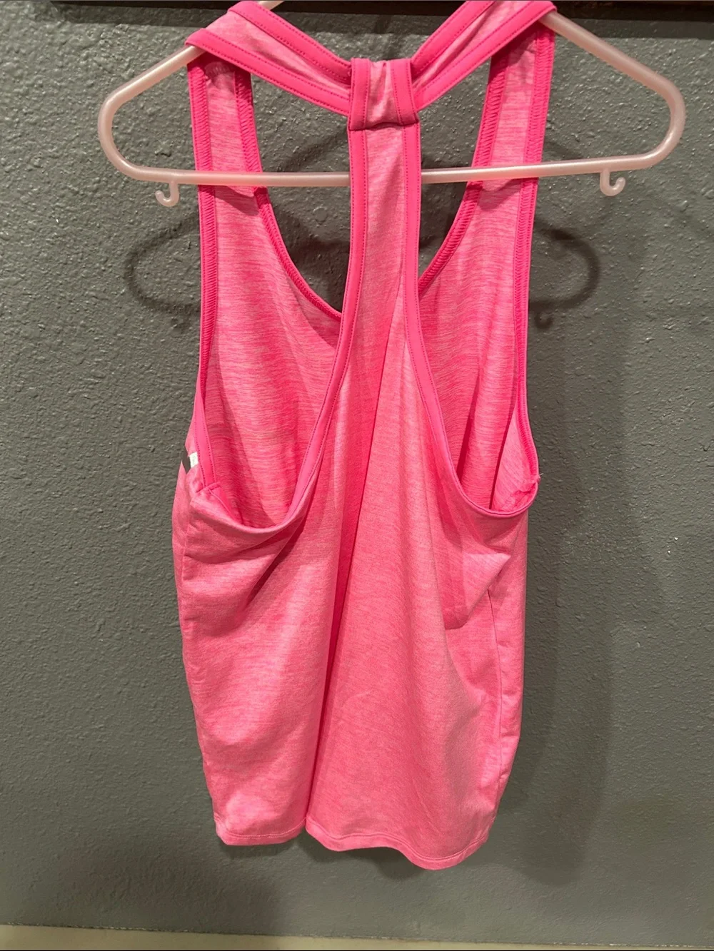 Justice Neon Pink Racerback Tank with Side Logo